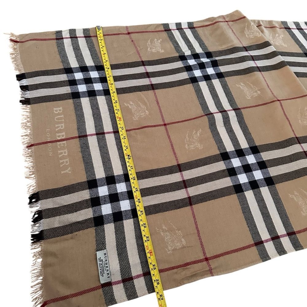 Burberry Cashmere Large Oversized Blanket Wrap Scarf Shawl - Picture 14 of 16